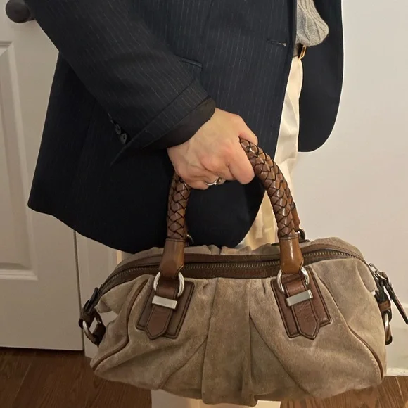 Banana Republic Brown Suede Handbag - Picture 13 of 13